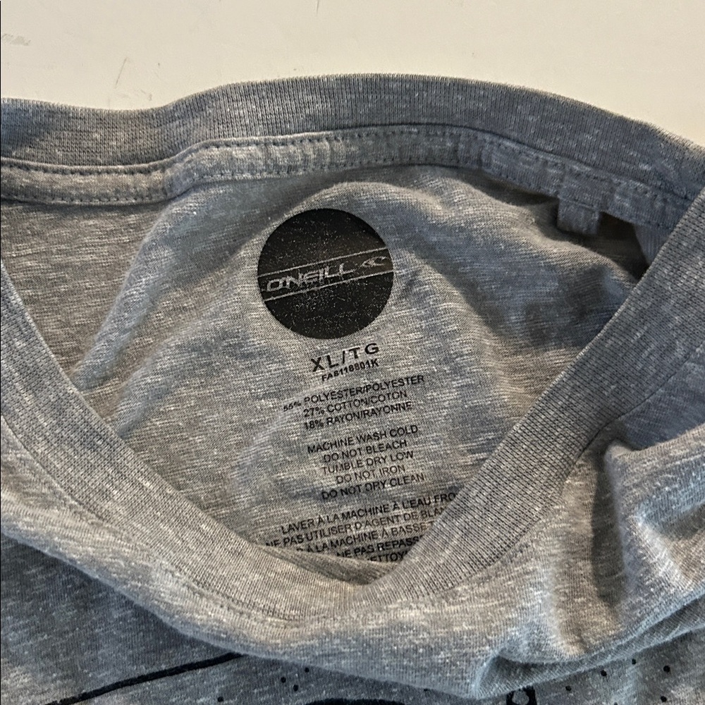 O'Neill Lighthouse Tee graphic t shirt grey unisex size XL - Picture 5 of 9